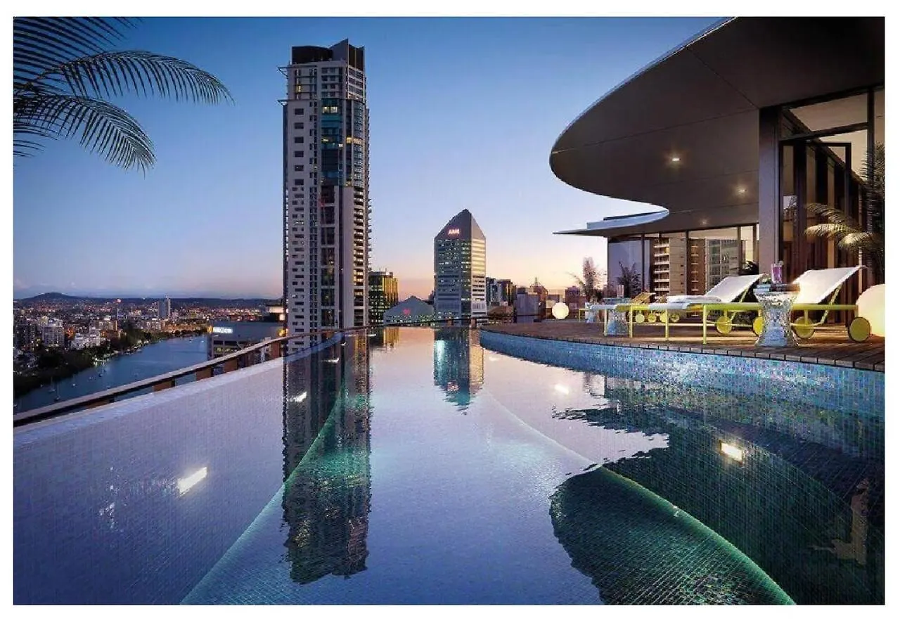 アパート ブリスベンLux 35Th Floor 2Br 2Bath, Infinity Pool, Gym, Wifiアパートメント