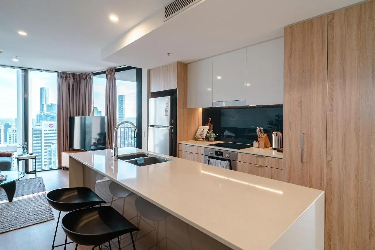 公寓 布里斯班Lux 35Th Floor 2Br 2Bath, Infinity Pool, Gym, Wifi公寓 澳大利亚