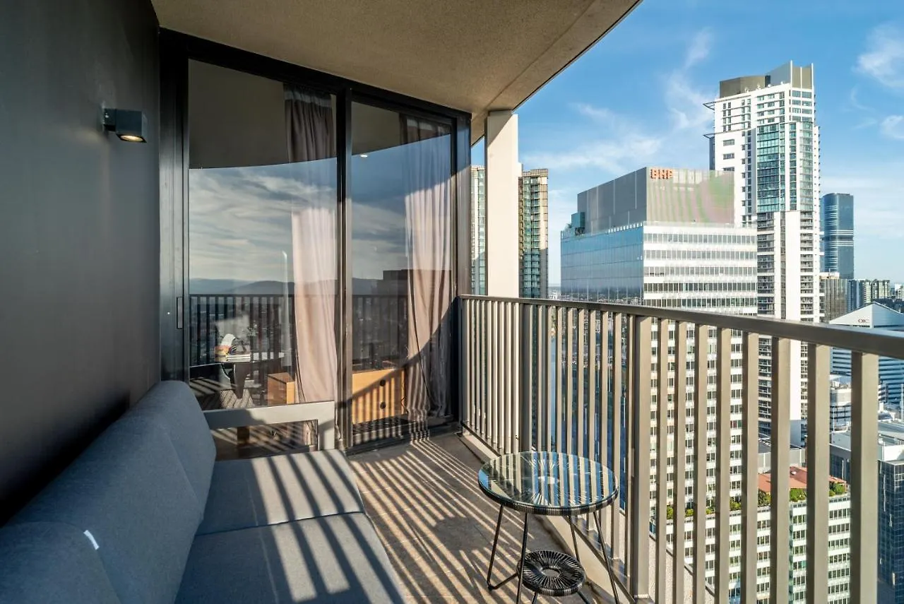 布里斯班Lux 35Th Floor 2Br 2Bath, Infinity Pool, Gym, Wifi公寓 0*, 布里斯班 澳大利亚